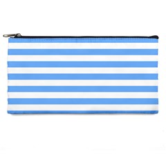 Blue Stripes Pencil Cases by snowwhitegirl