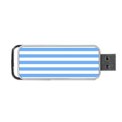 Blue Stripes Portable Usb Flash (one Side) by snowwhitegirl