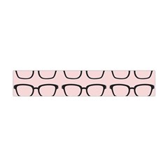 Nerdy Glasses Pink Flano Scarf (mini) by snowwhitegirl