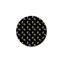 Skull Black Pattern Golf Ball Marker by snowwhitegirl