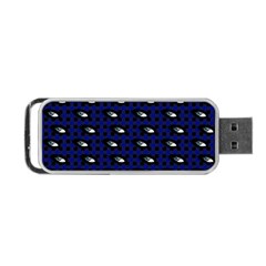 Eyes Blue Plaid Portable Usb Flash (one Side) by snowwhitegirl