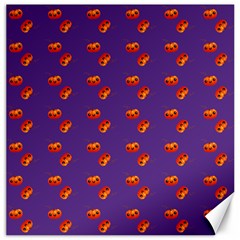 Kawaii Pumpkin Purple Canvas 12  X 12  by snowwhitegirl