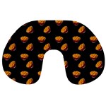 Kawaii Chips Black Travel Neck Pillows Front