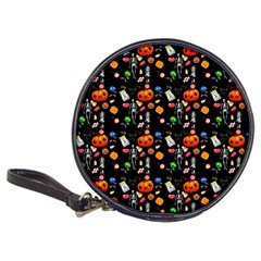 Halloween Treats Pattern Black Classic 20-cd Wallets by snowwhitegirl