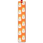 Ghost Pet Orange Large Book Marks Front