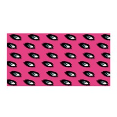 Eyes Dark Pink Satin Wrap by snowwhitegirl