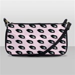 Eyes Pink Shoulder Clutch Bag Front