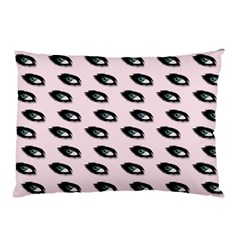 Eyes Pink Pillow Case (two Sides) by snowwhitegirl