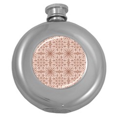 Ornamental Brown Round Hip Flask (5 Oz) by snowwhitegirl