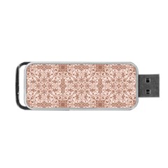 Ornamental Brown Portable Usb Flash (two Sides) by snowwhitegirl