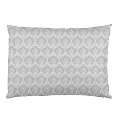 Damask Grey Pillow Case by snowwhitegirl