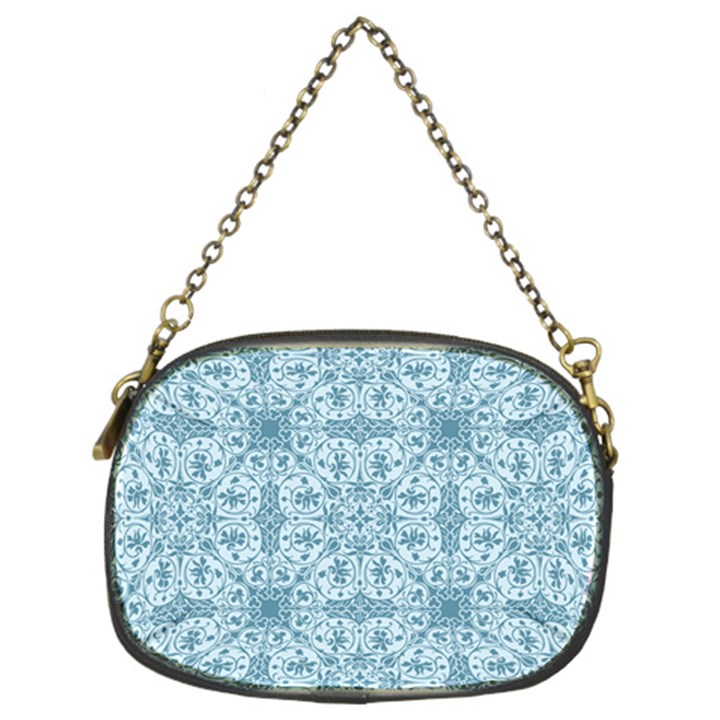 Ornamental Blue Chain Purse (Two Sides)