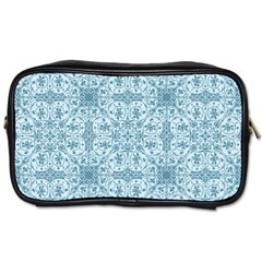 Ornamental Blue Toiletries Bag (two Sides) by snowwhitegirl