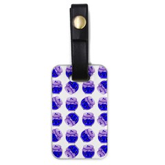 Kawaii Blueberry Jam Jar Pattern Luggage Tags (one Side)  by snowwhitegirl