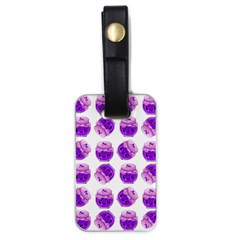 Kawaii Grape Jam Jar Pattern Luggage Tags (one Side)  by snowwhitegirl