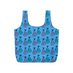 Pears Aqua Full Print Recycle Bag (S) Back