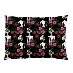 Victorian Girl Black Pillow Case by snowwhitegirl