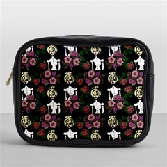 Victorian Girl Black Mini Toiletries Bag (one Side) by snowwhitegirl