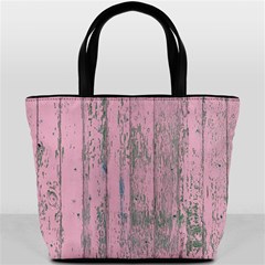 Old Pink Wood Wall Bucket Bag by snowwhitegirl