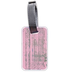 Old Pink Wood Wall Luggage Tags (two Sides) by snowwhitegirl