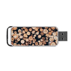 Wood Stick Piles Portable Usb Flash (two Sides) by snowwhitegirl