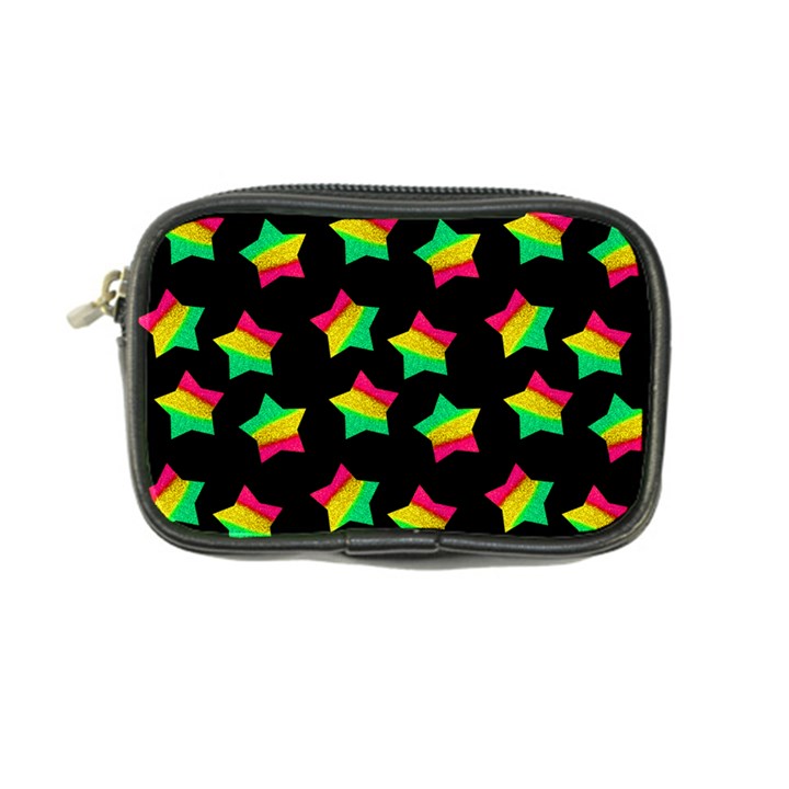 Ombre Glitter Pink Green Star Pat Coin Purse