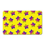 Ombre Glitter  Star Pattern Magnet (Rectangular) Front