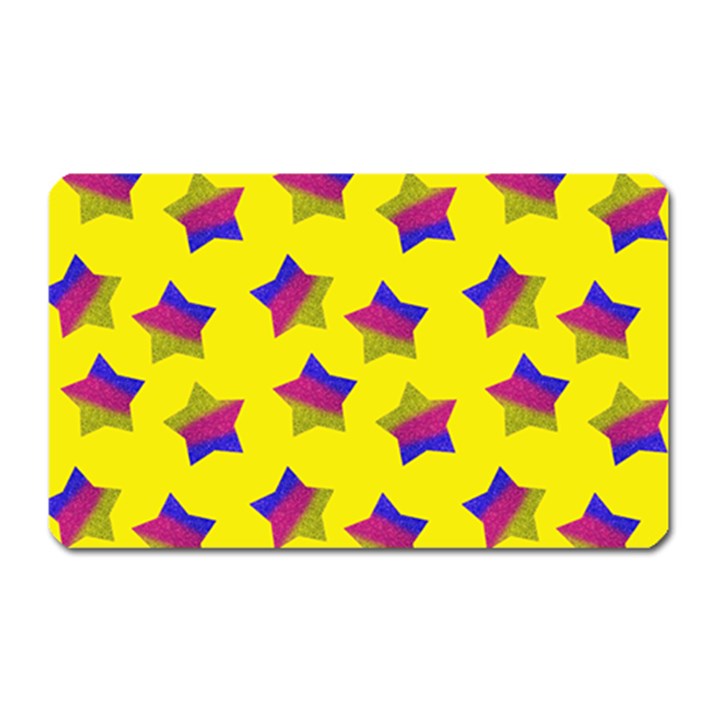 Ombre Glitter  Star Pattern Magnet (Rectangular)