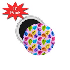 Colorful Leaves 1 75  Magnets (10 Pack)  by snowwhitegirl