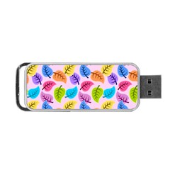 Colorful Leaves Portable Usb Flash (one Side) by snowwhitegirl