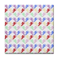 Colorful Cherubs White Tile Coasters by snowwhitegirl