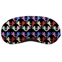 Colorful Cherubs Black Sleeping Masks by snowwhitegirl