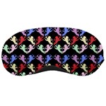 Colorful Cherubs Black Sleeping Masks Front