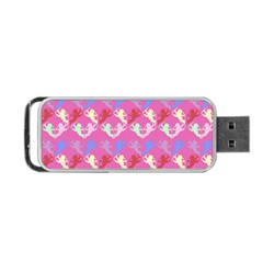 Colorful Cherubs Pink Portable Usb Flash (one Side) by snowwhitegirl