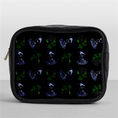 Gothic Girl Rose Black Pattern Mini Toiletries Bag (one Side) by snowwhitegirl