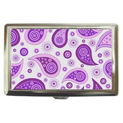 Retro Paisley Purple Cigarette Money Case by snowwhitegirl