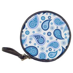 Retro Paisley Blue Classic 20-cd Wallets by snowwhitegirl