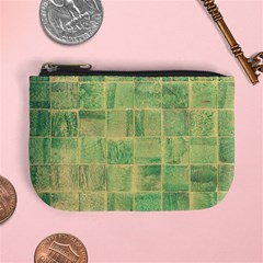 Abstract Green Tile Mini Coin Purse by snowwhitegirl