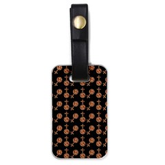 Victorian Crosses Black Luggage Tags (one Side)  by snowwhitegirl