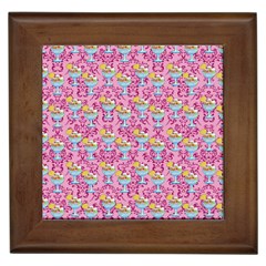 Paisley Pink Sundaes Framed Tiles by snowwhitegirl