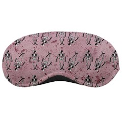 Skeleton Pink Background Sleeping Masks by snowwhitegirl