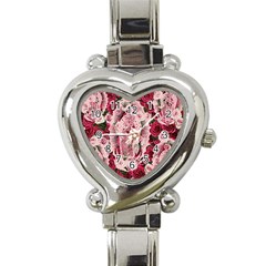 Guadalupe Roses Heart Italian Charm Watch by snowwhitegirl