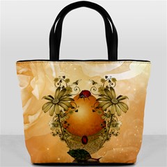 Wonderful Easter Egg With Flowers And Snail Bucket Bag by FantasyWorld7