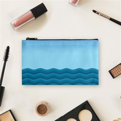 Making Waves Cosmetic Bag (small) by WensdaiAmbrose