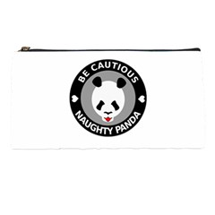 Be Cautious Naught Panda Pencil Case by WayfarerApothecary