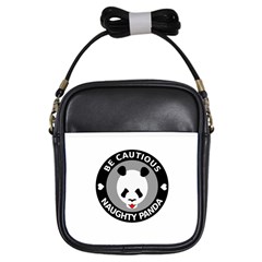 Be Cautious Naught Panda Girl s Sling Bag by WayfarerApothecary