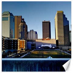 Columbus Skyline Canvas 12  X 12  by Riverwoman