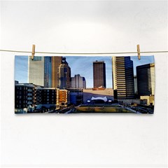 Columbus Skyline Hand Towel by Riverwoman