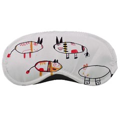 Children Children Drawing Flock Sleeping Masks by Pakrebo