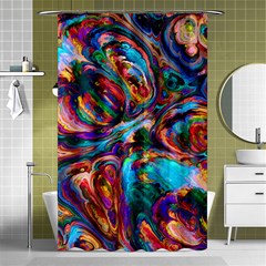 Seamless Abstract Colorful Tile Shower Curtain 48  X 72  (small)  by Pakrebo